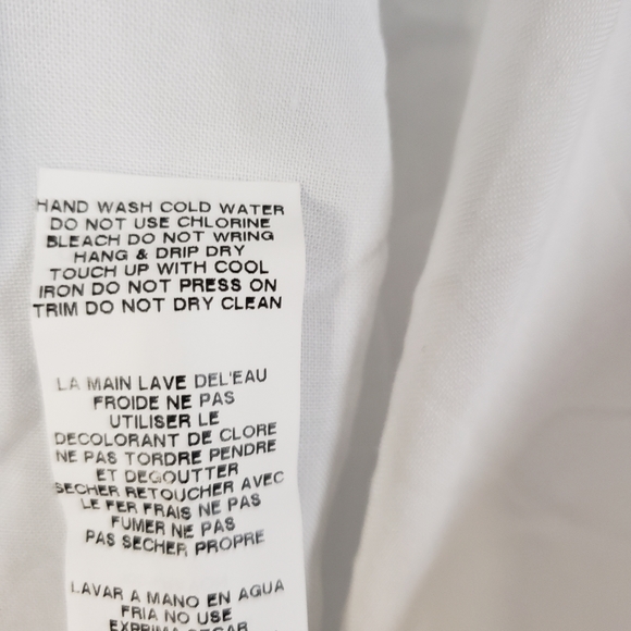 NWT Karen Kane white jeweled collar button down blouse top Womens Large - Picture 4 of 9